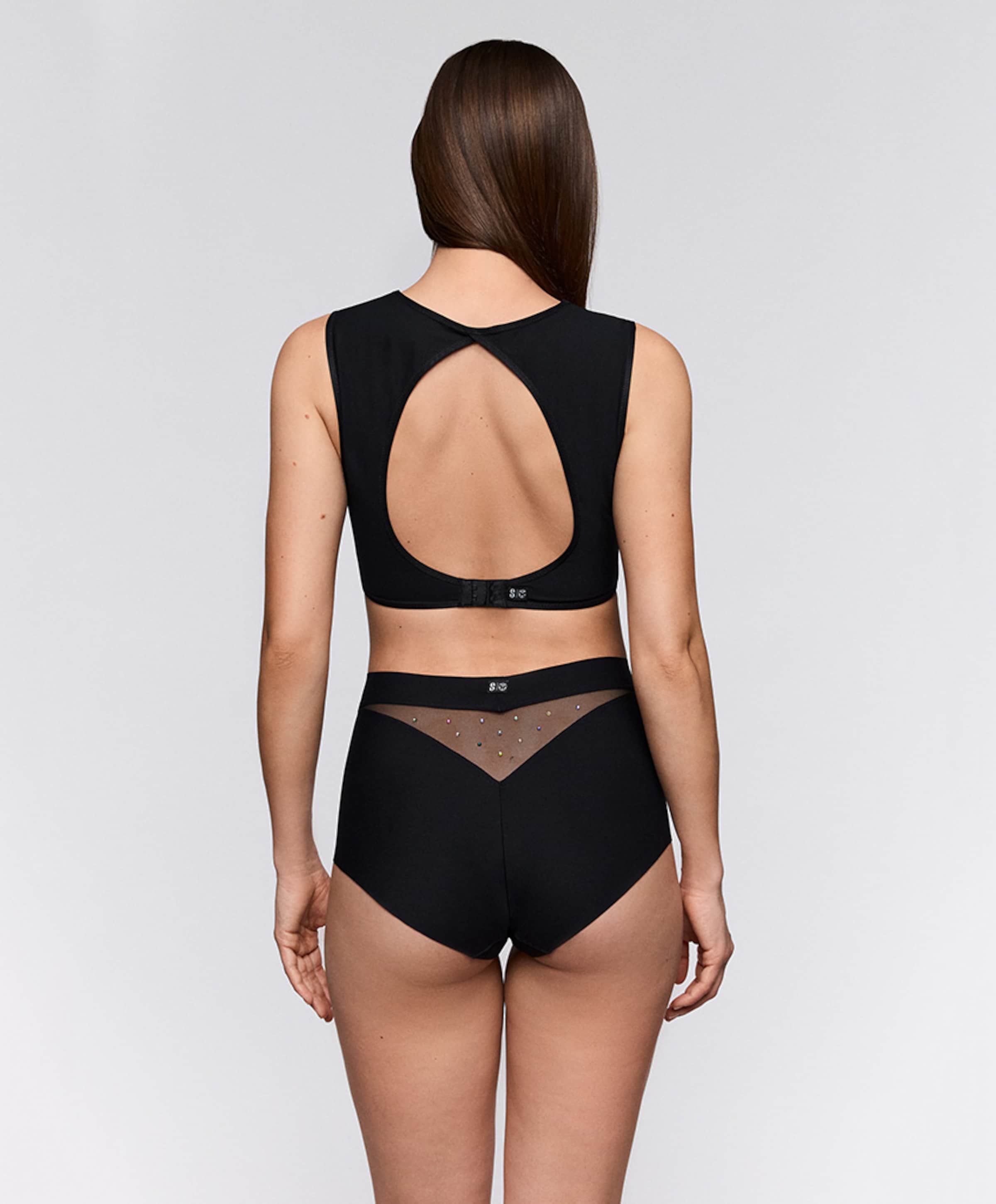 SARDA Dames bralette Tomorrowland zwart