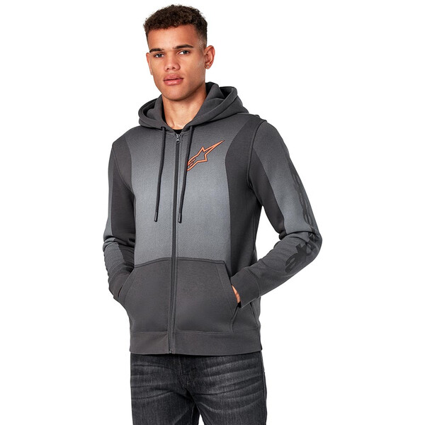 Alpinestars - Sweat zippé à capuche Arising Gris / Gris Foncé
