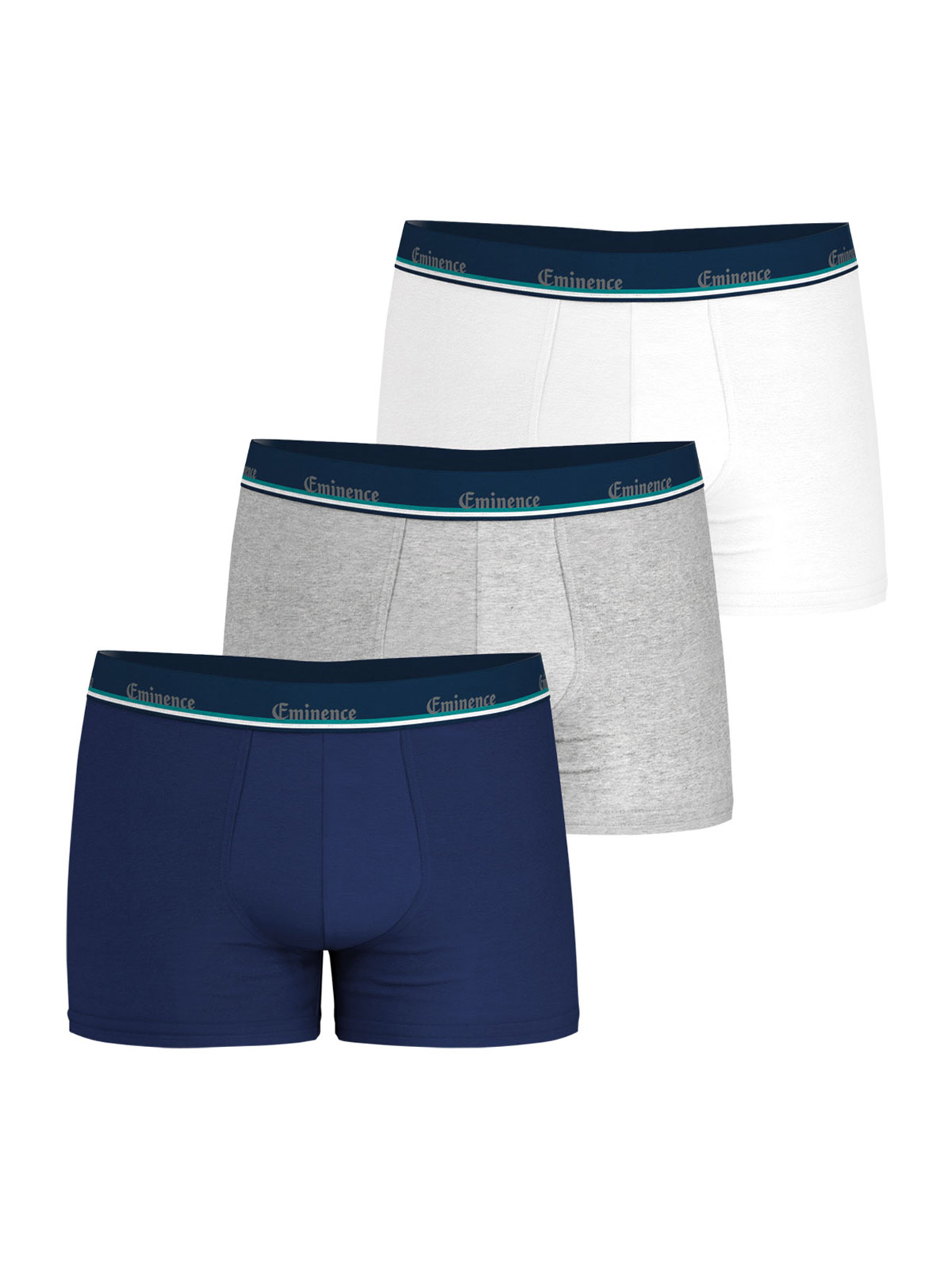 Lot de 3 boxers homme coton stretch