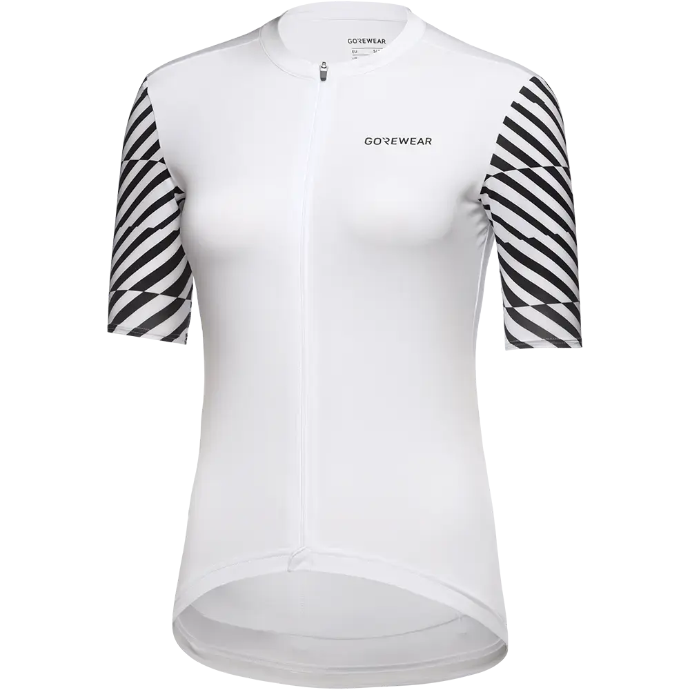 GORE Wear Swiftride Optical Fietsshirt Korte Mouwen Wit/Zwart Dames