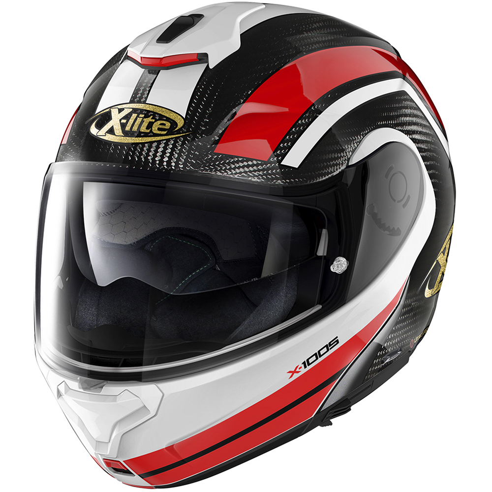 X-lite - Casque X-1005 Ultra Carbon 50th Anniversary N-Com Noir / Blanc / Rouge