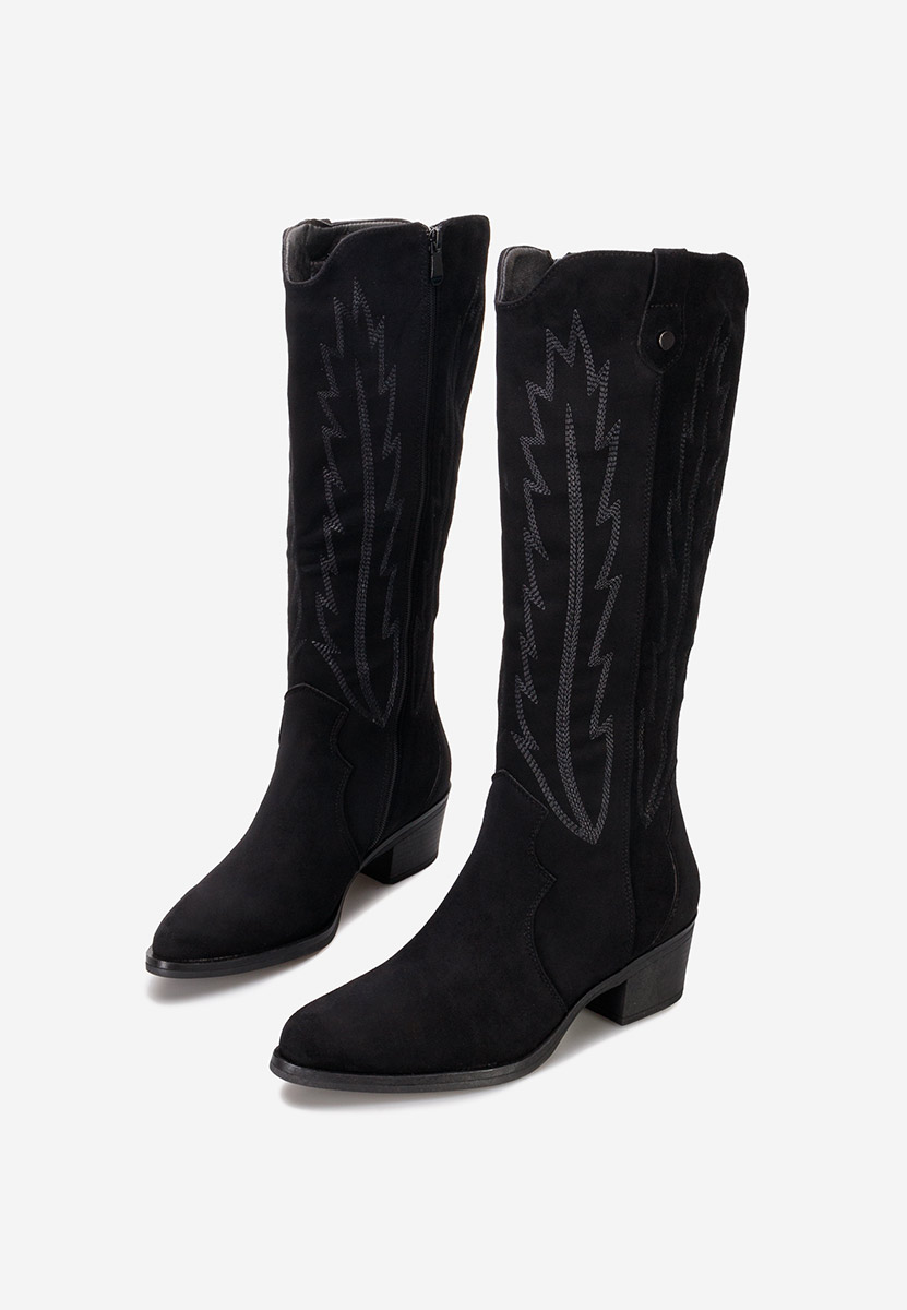 Bottes western femme noires Wisteria