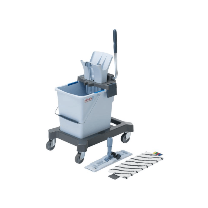Vileda UltraSpeed Pro Single Starterskit 25 liter Single 173913 - emmer, hendelpers, chassis, frame, MicroPlus mop