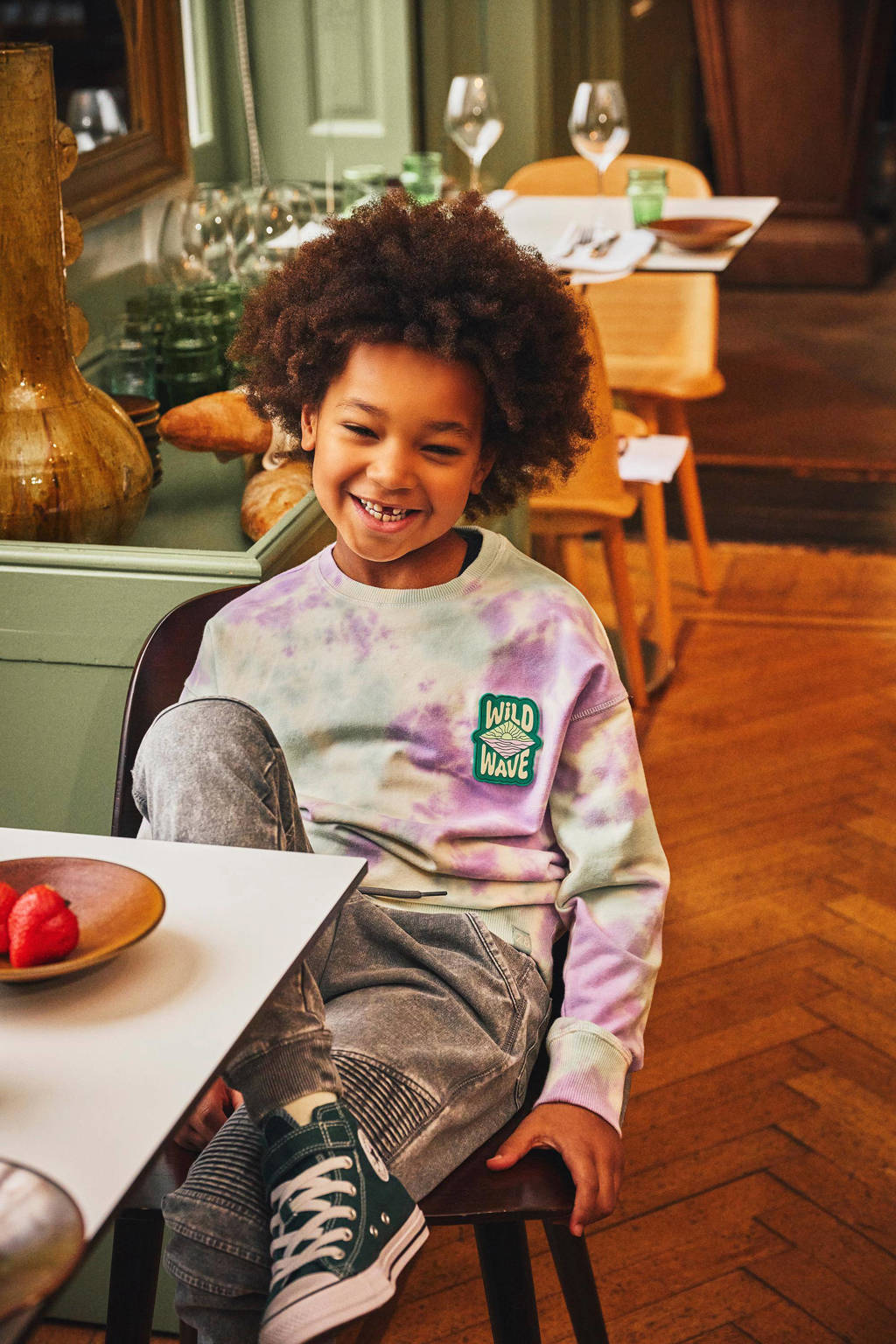 Z8 sweater Vito lila/groen