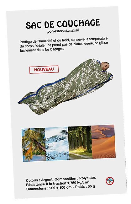 FRANCE NEIR - SAC DE COUCHAGE ISOTHERMIQUE SECURISO