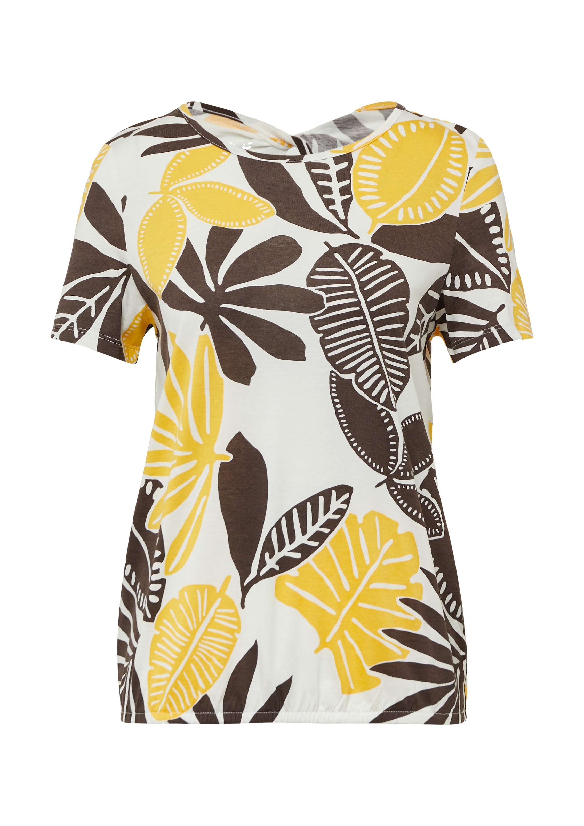 s.Oliver Print-Shirt , im O-Shape mit Cut-out