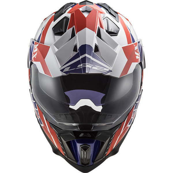 LS2 - Casque MX701 Explorer HPFC Atlantis Blanc / Rouge / Bleu