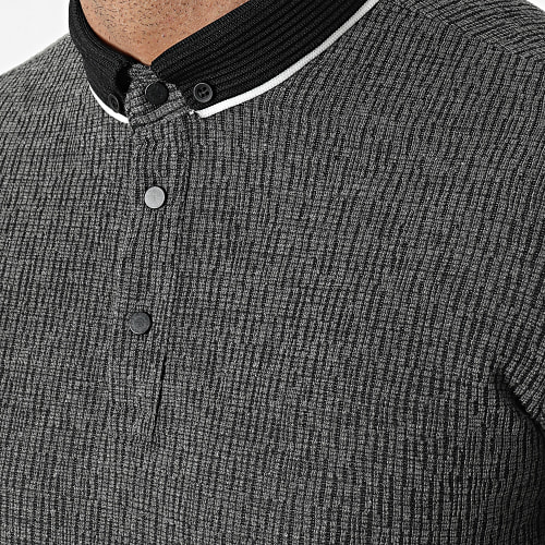 Chemise A Manches Courtes ERS-1651 Gris Anthracite