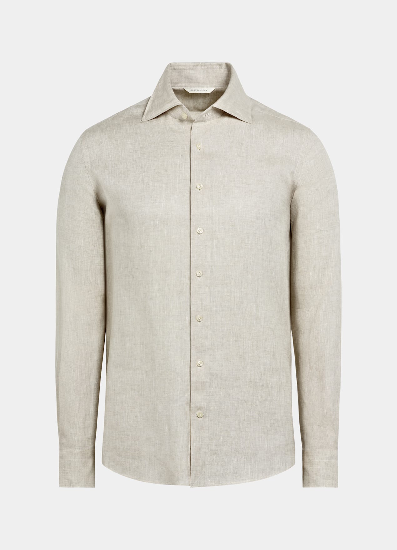 Chemise coupe Tailored sable