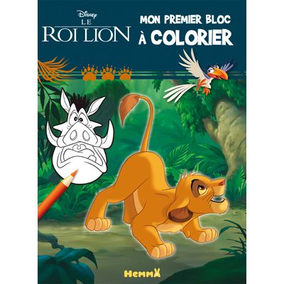 Disney Le Roi Lion - Mon premier bloc à colorier - Simba