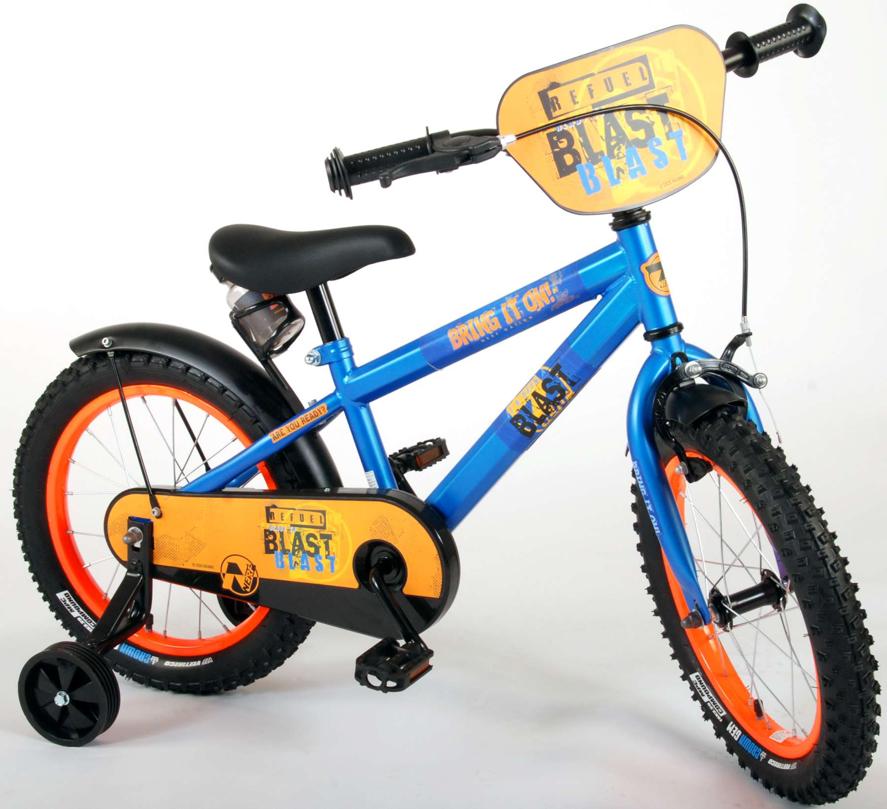 Kinderfahrrad NERF Fahrrad für Jungen 16 Zoll Kinderrad in Satinblau