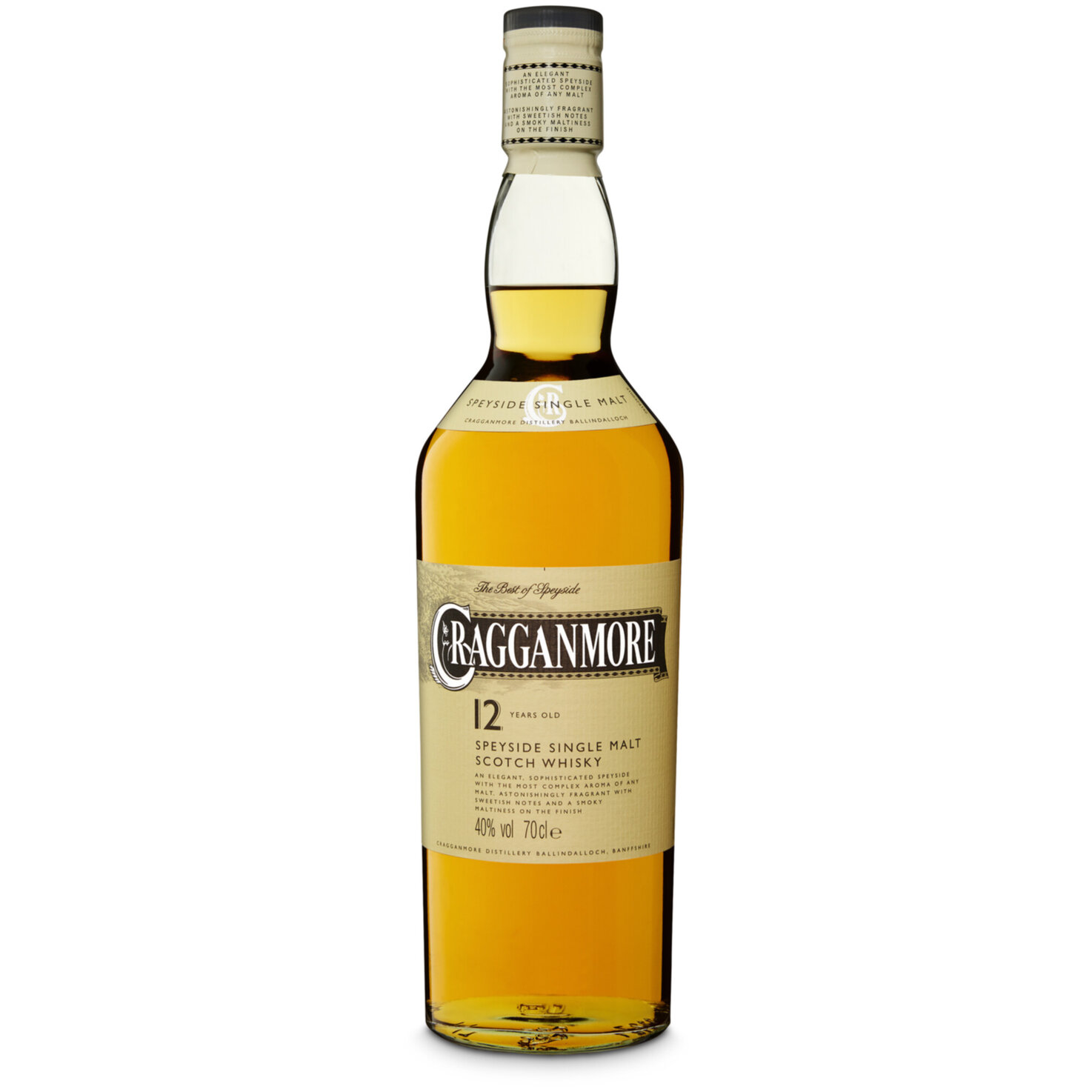 Cragganmore Single Malt 12 Years -70cl