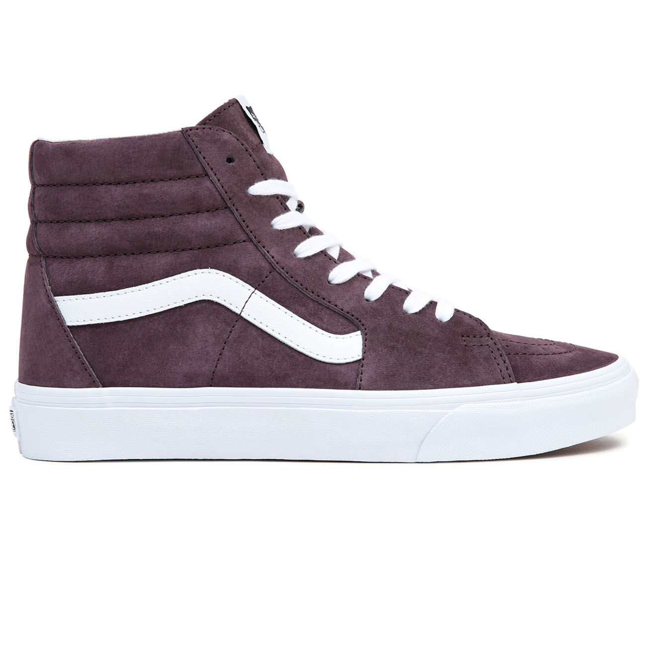 Vans Sneakers en Velours de Cuir SK8-Hi pourpre