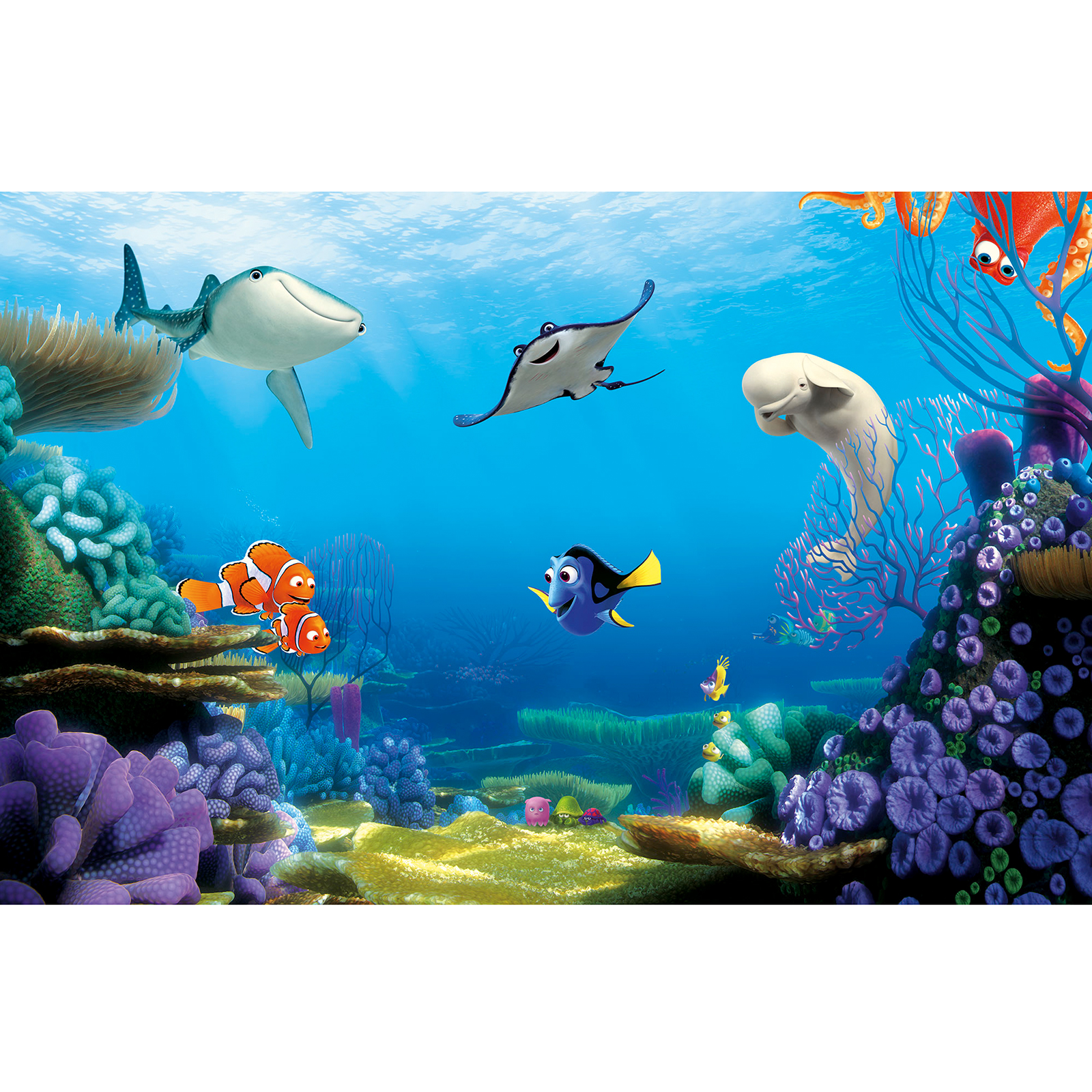 Vlies-Fototapete FINDING DORY - bunt - 400x260 cm