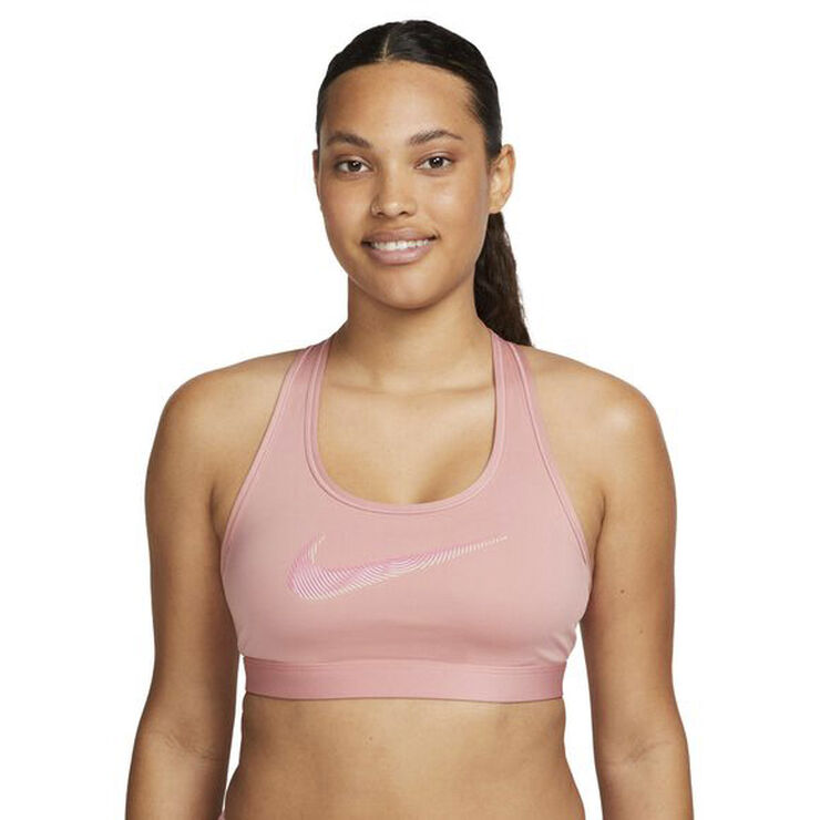 Nike Swoosh Medium Support polstret sports bh Pink