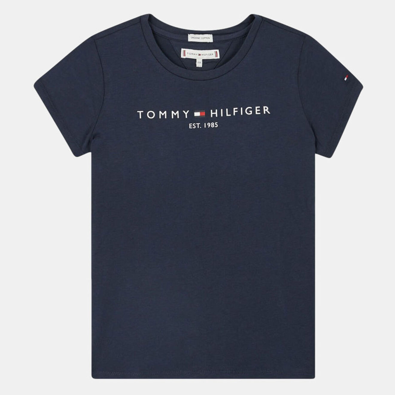 Tommy Hilfiger T-Shirt en Coton biologique Basic MC bleu marine