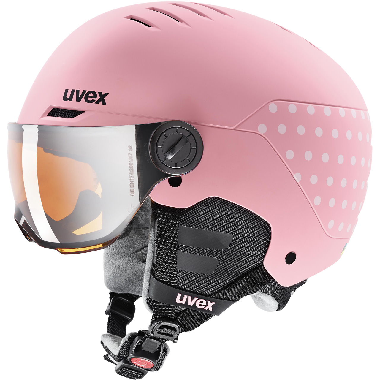 Uvex Rocket Jr. Visor pink confetti matt | Uvex Skihelme | Uvex | U | MARKEN | XSPO