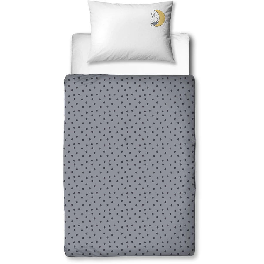 MTOnlinehandel Bettwäsche Kinder-Bettwäsche, Flanell, 40x60 + 100x135 cm Hase Miffy