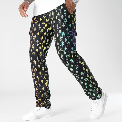 Ensemble Veste Zippée Et Pantalon Cargo Maison de Couture 0027 0028 Noir
