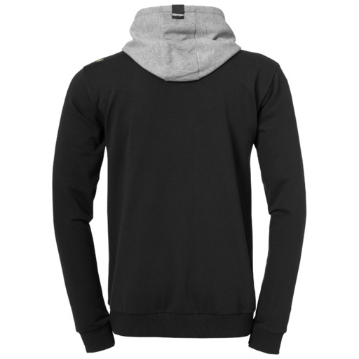 Jaqueta com capuz Core 2.0, preta/cinza escuro, estampa Kempa Mix