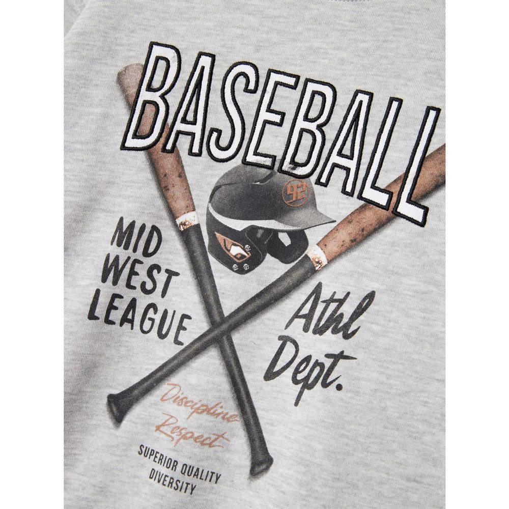 Køb Name It Light Grey Melange Demmo Regular Sweatshirt