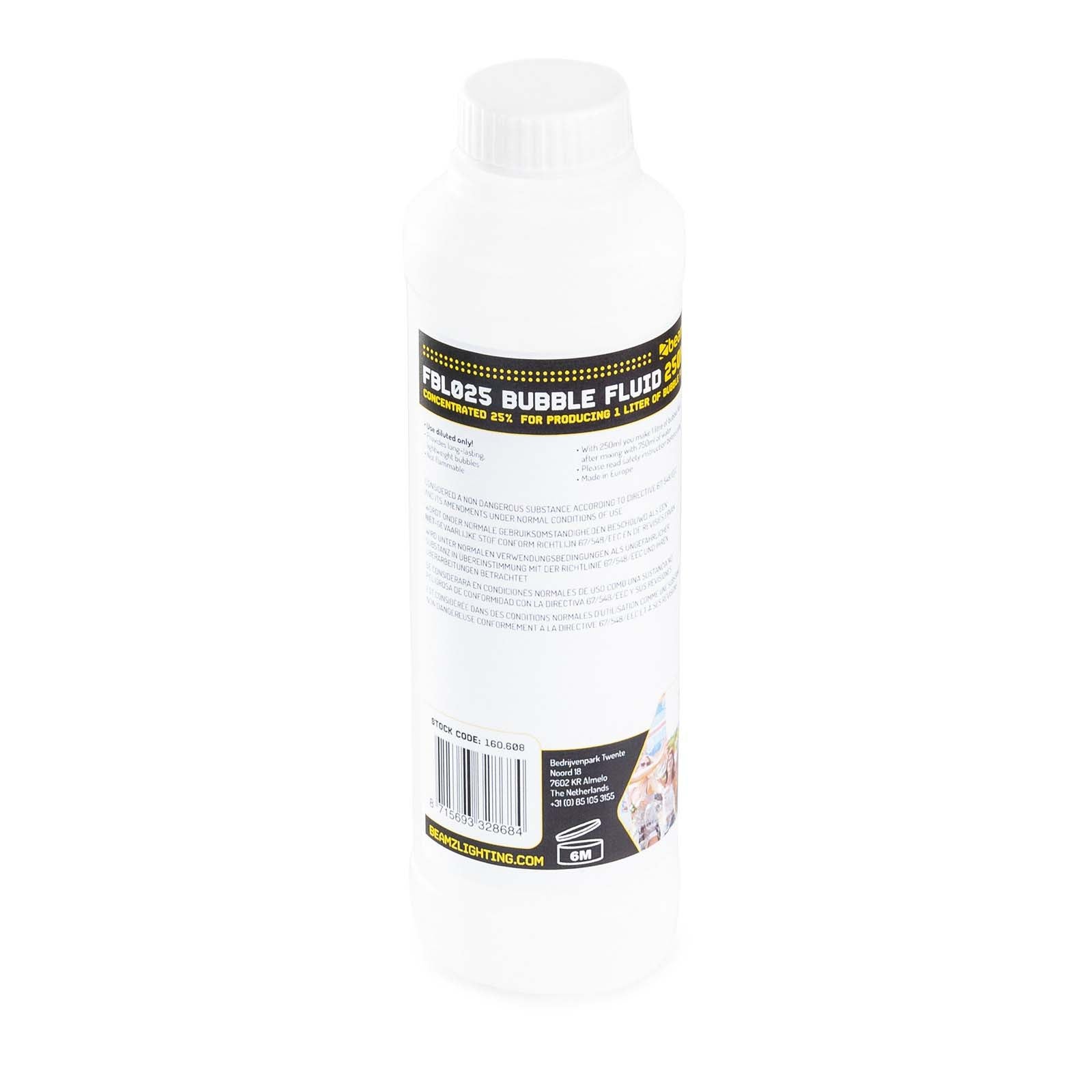 BeamZ FBL025 bellenblaasvloeistof concentraat 250 ml