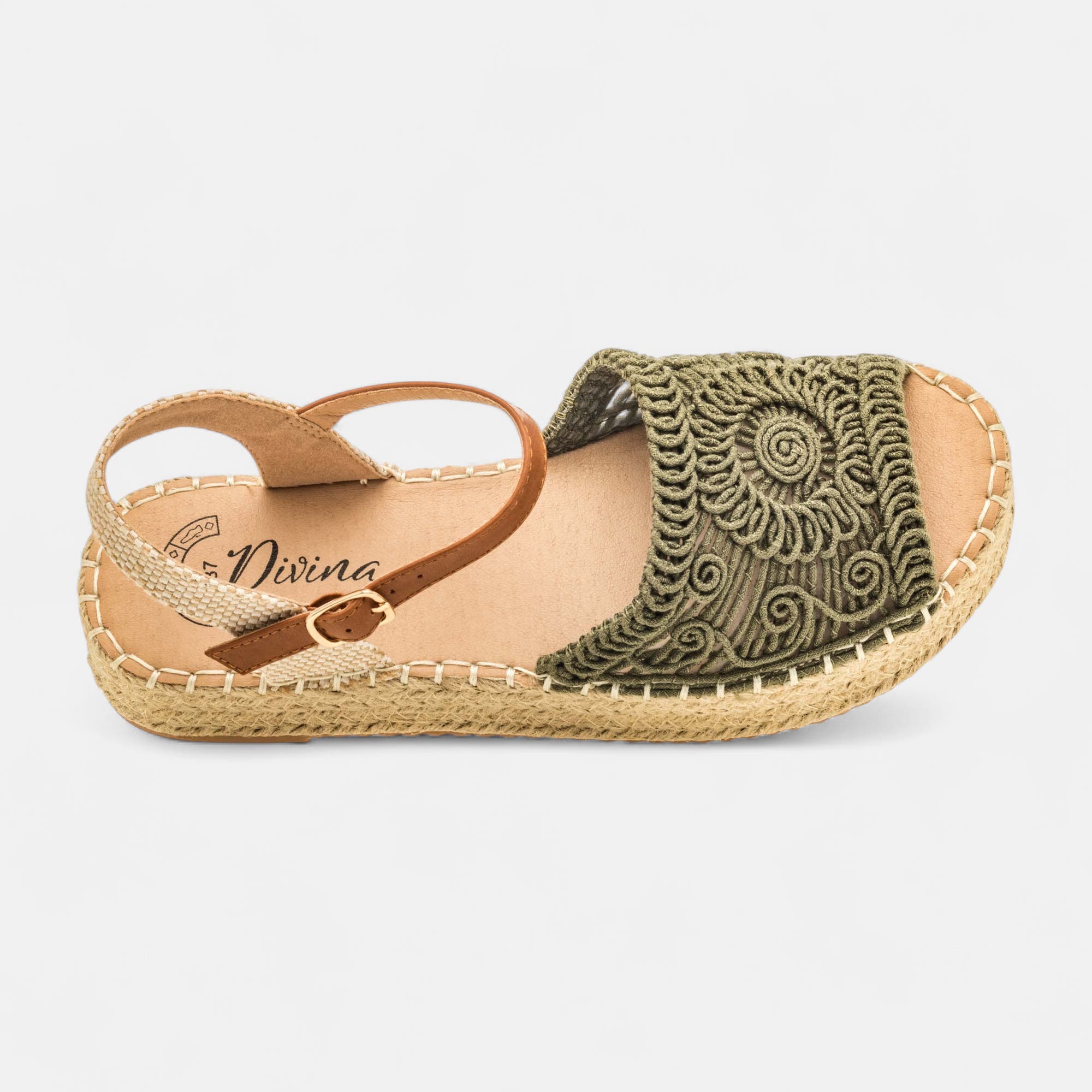 Espadrilles Femme kaki