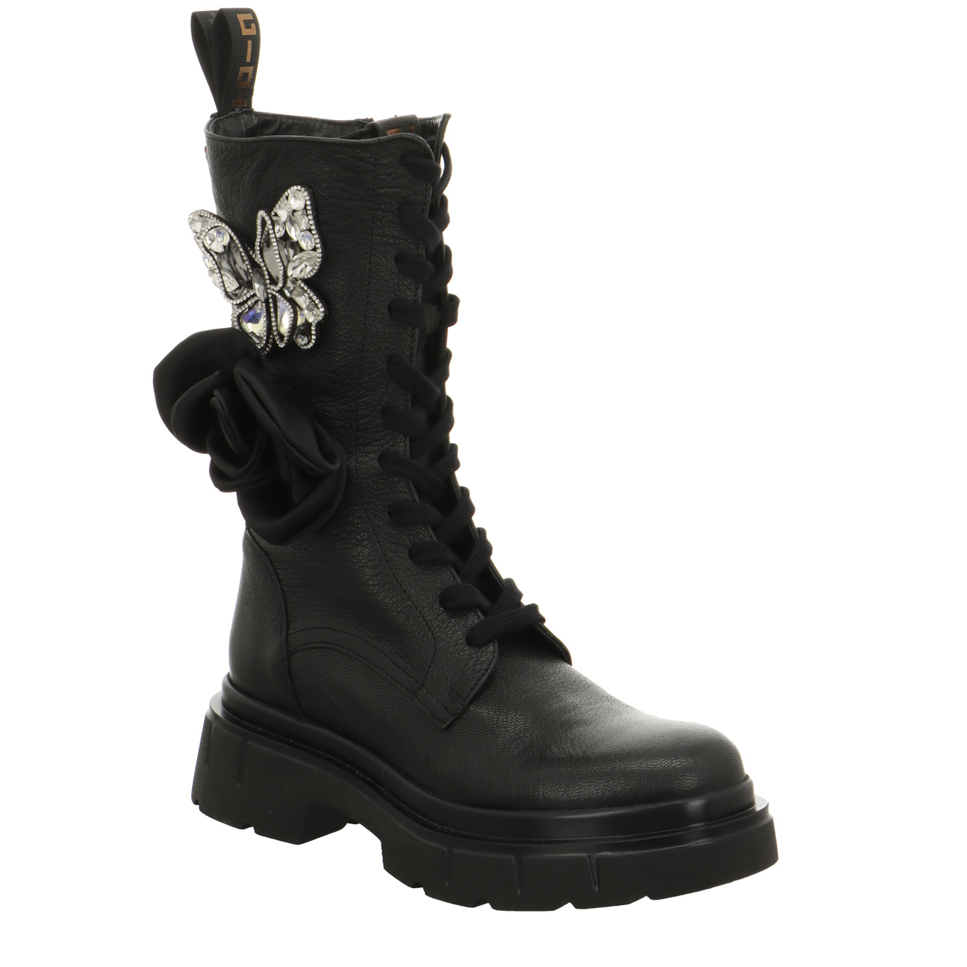 Schnürboots schwarz