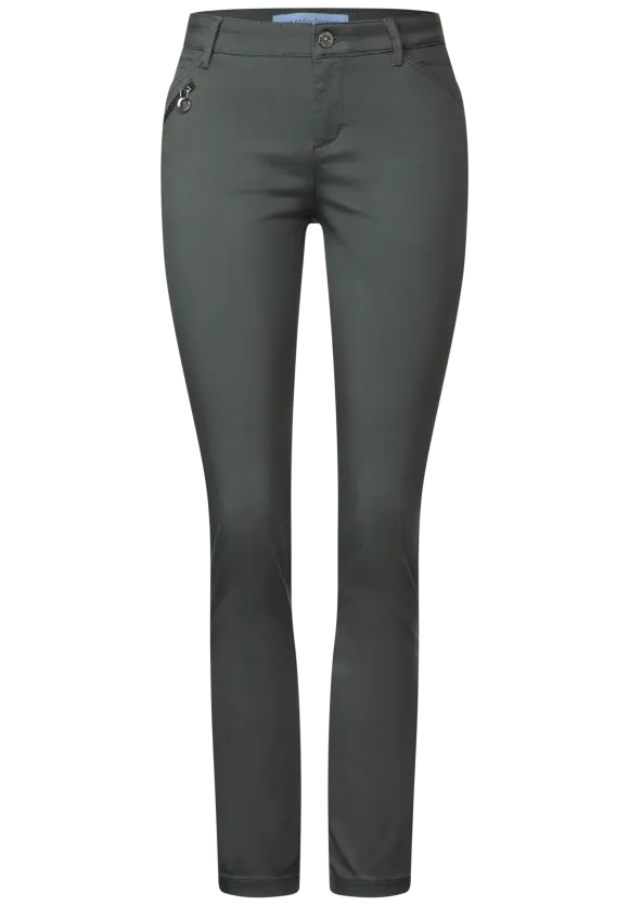 Casual Fit Hose - marshy green