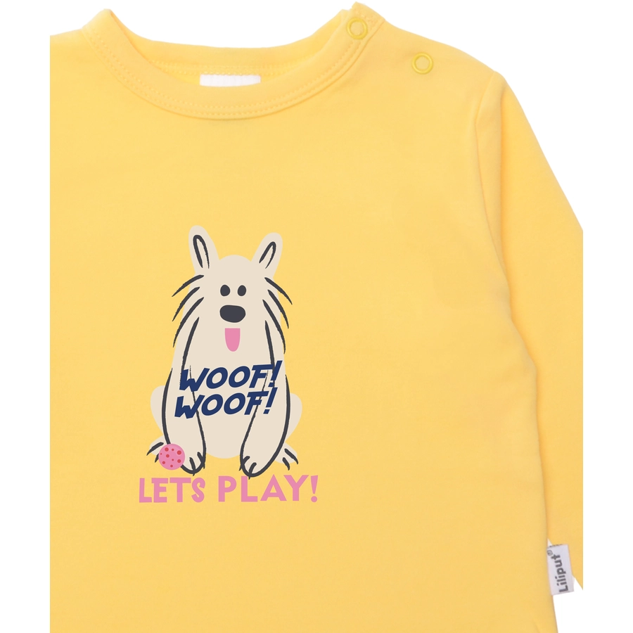 Liliput Langarmshirts im 2er Set Woof gelb weiss