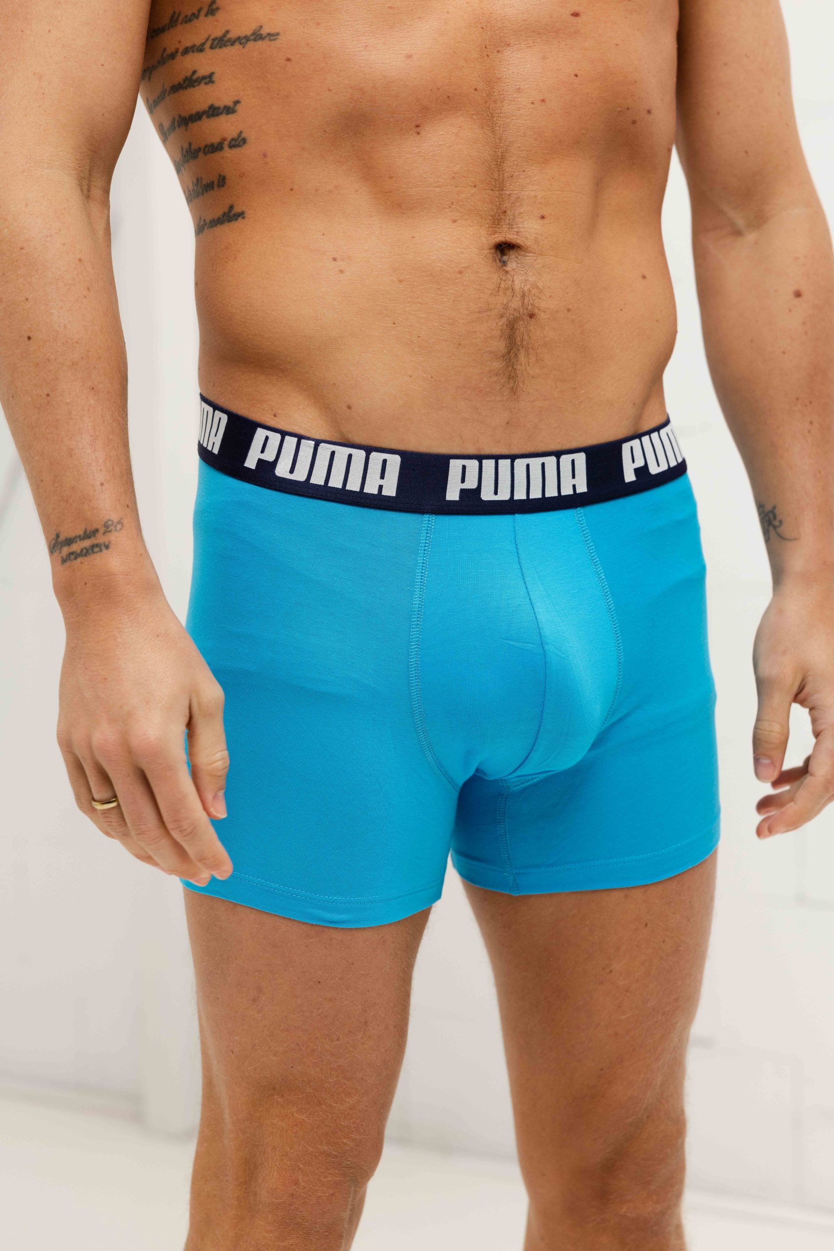 Puma Everyday Basic Boxershort Heren 6-Pack Lichtblauw/Donkerblauw