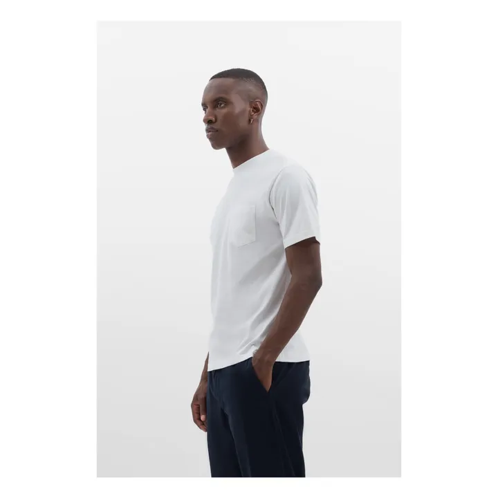 Norse Projects T-shirt Johannes Pocket Coton Bio | Ecru