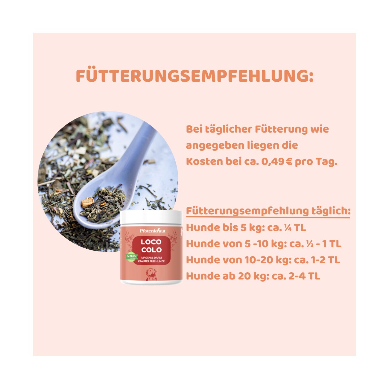 Pfotenkraut Darm Kräuter LOCO-COLO 200g