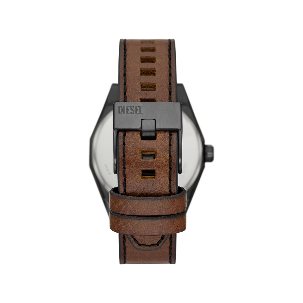 Montre DIESEL scraper homme bracelet cuir marron