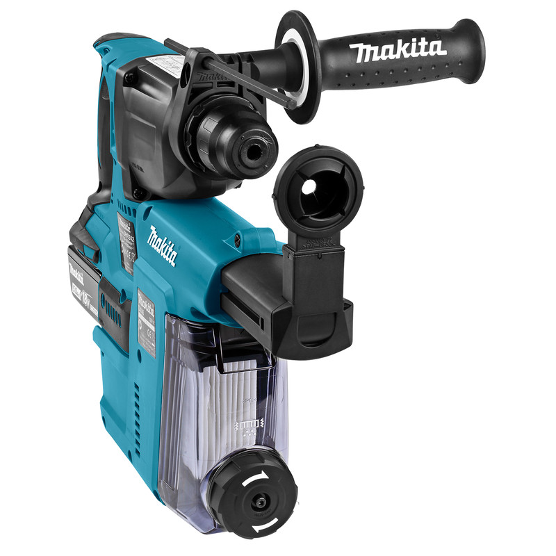 Makita DHR242RTJW accu combihamer machine met afzuiging en 2x 18V 5Ah accu 18V Li-ion SDS Plus