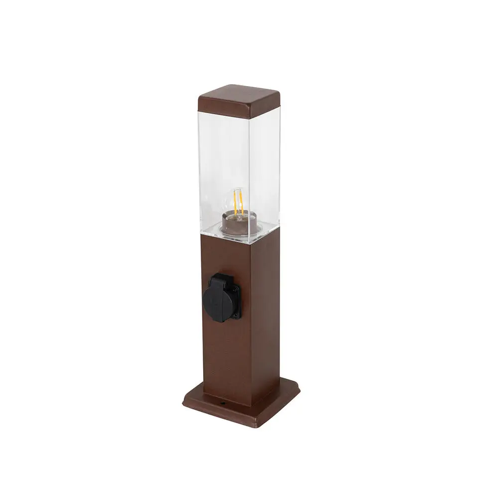 Qazqa staande buitenlampen malios bronskleurig e27