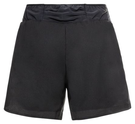 Short 2-en-1 Odlo Axalp Trail 6in Noir Femme