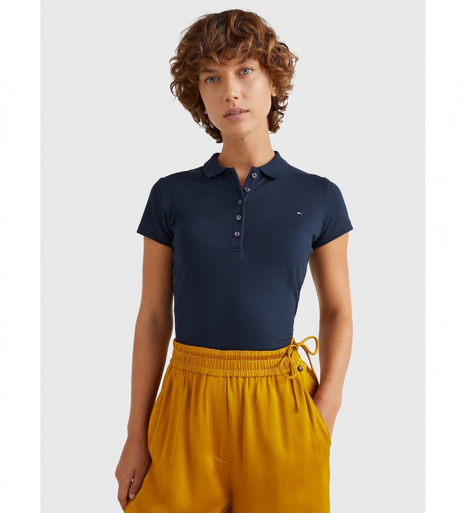 Polo Tommy Hilfiger Heritage Slim azul marinho