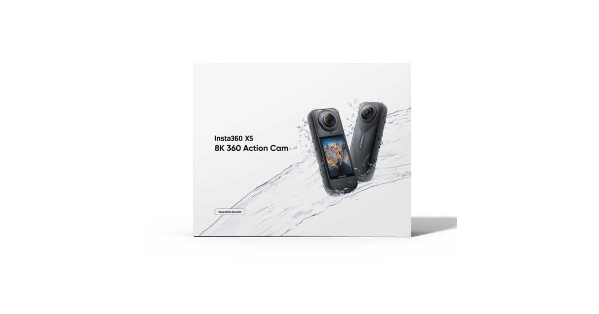 Insta360X5 Essential bundel videocamera  (Zwart, 8K, 360°)
