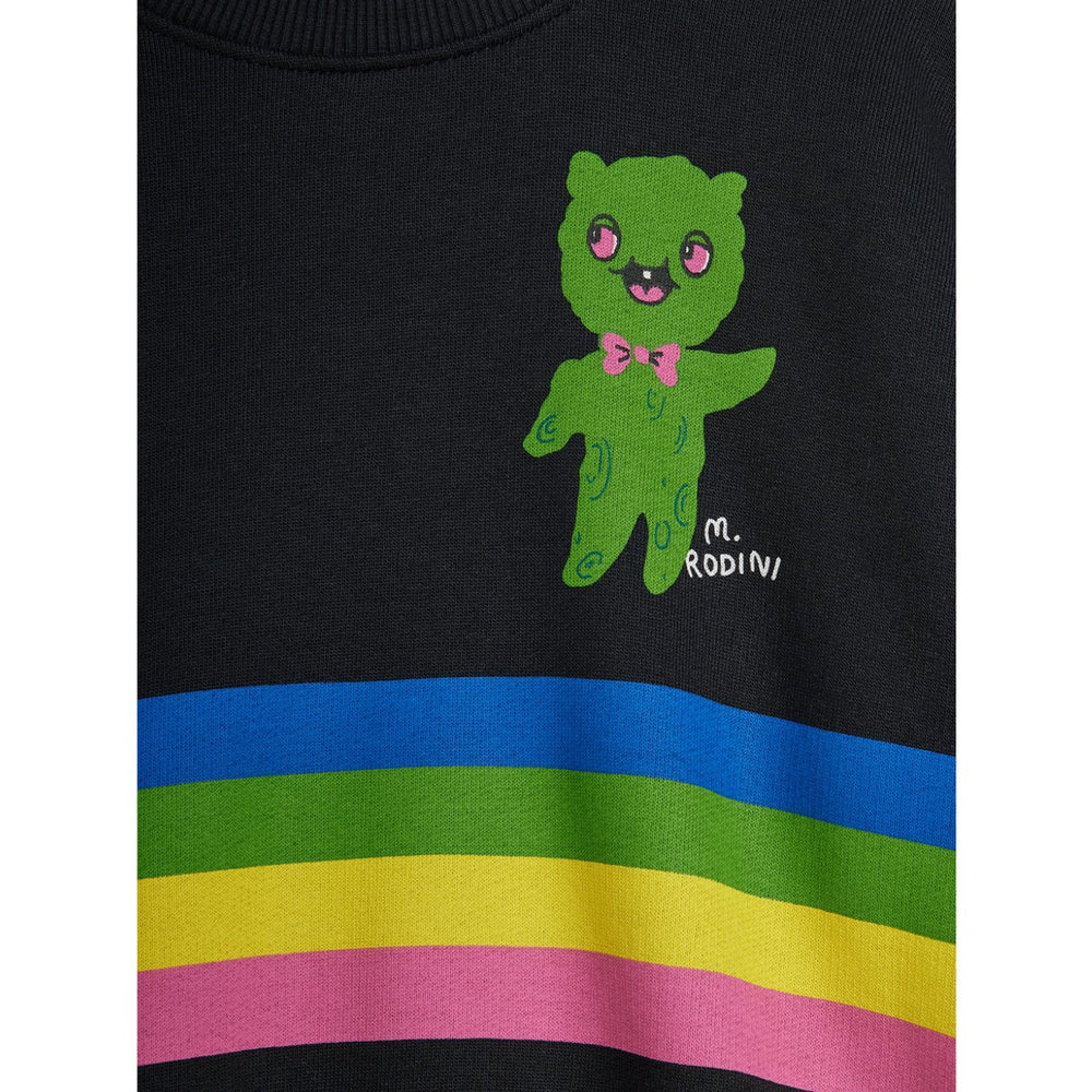 Køb Mini Rodini Black Alien Stripe Sp Sweatshirt