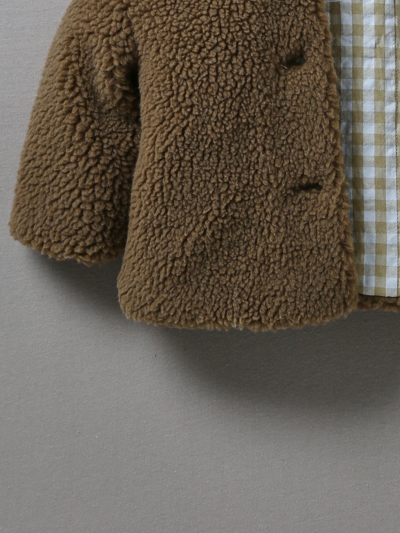 Manteau bébé en moumoute