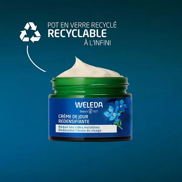 Creme de dia redensificador orgânico Weleda Blue Gentian & Edelweiss 40ml