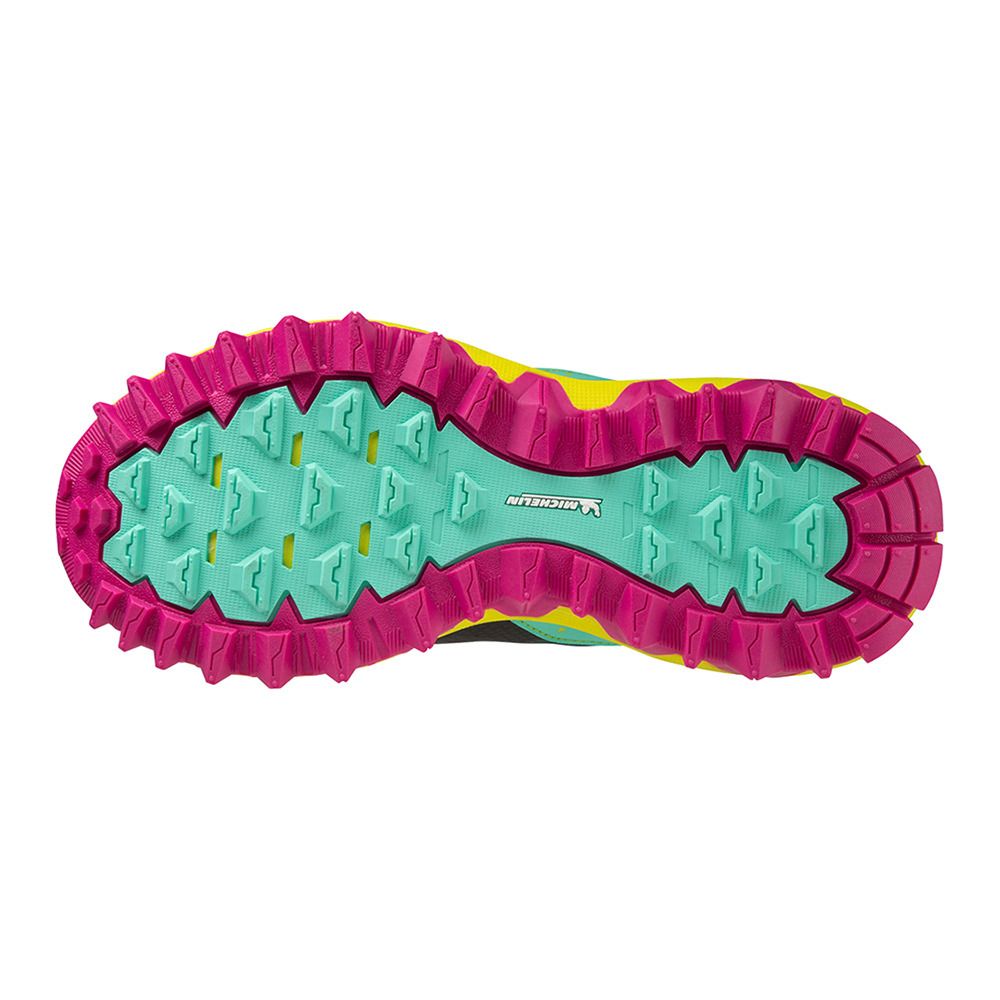 Mizuno WAVE MUJIN 9 - Chaussures trail Femme irongate/nimbuscloud/biscaygreen