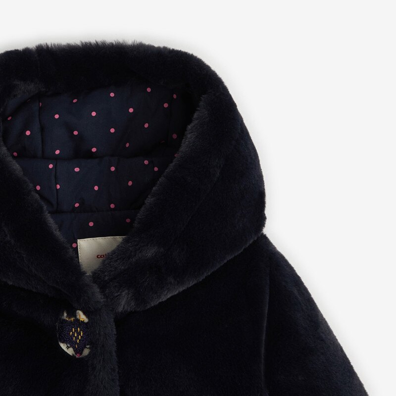 Manteau bleu marine pour bébé fille Catimini Bleu