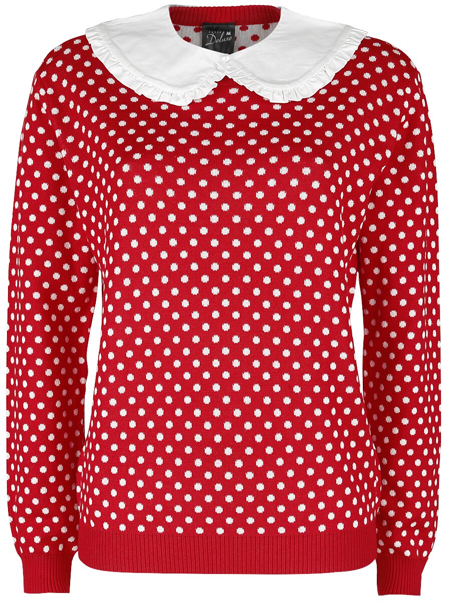 Pull Tricoté Pois Col Peter Pan | Pussy Deluxe Pull tricoté