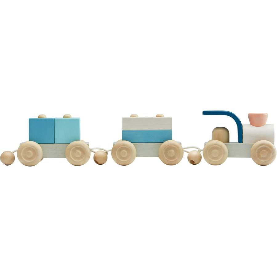 PlanToys Zug mit Stapelwagen