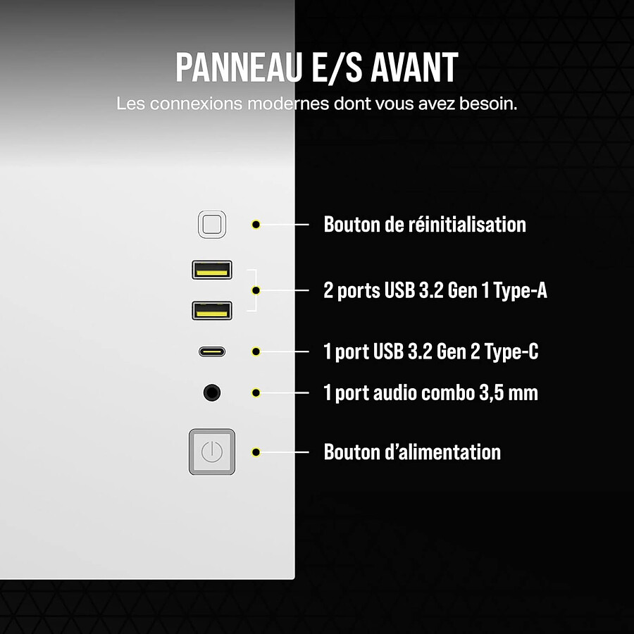 Corsair 2500X - Blanc/Aluminium