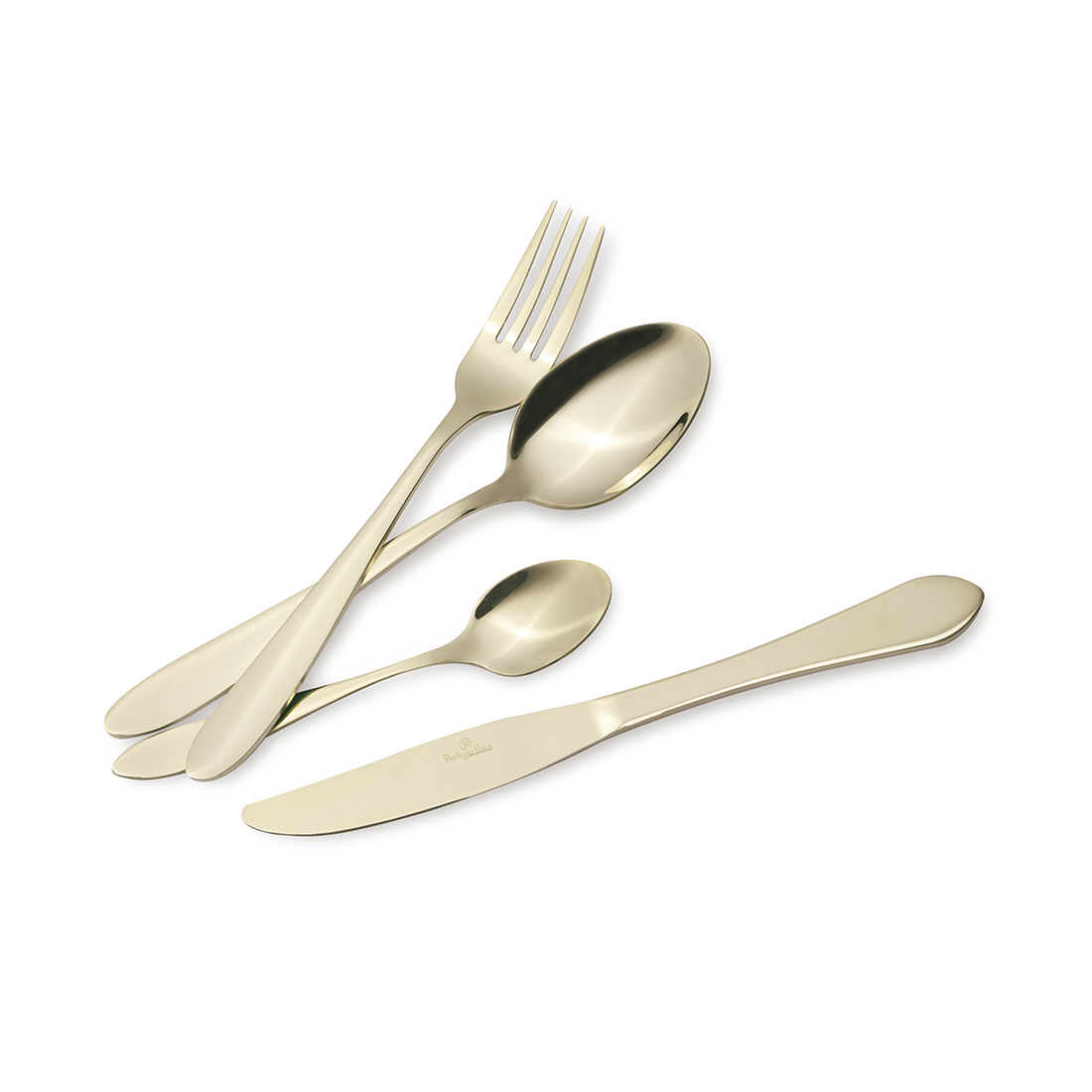 Berlinger Haus 24-teiliges Besteck-Set Matt Champagne