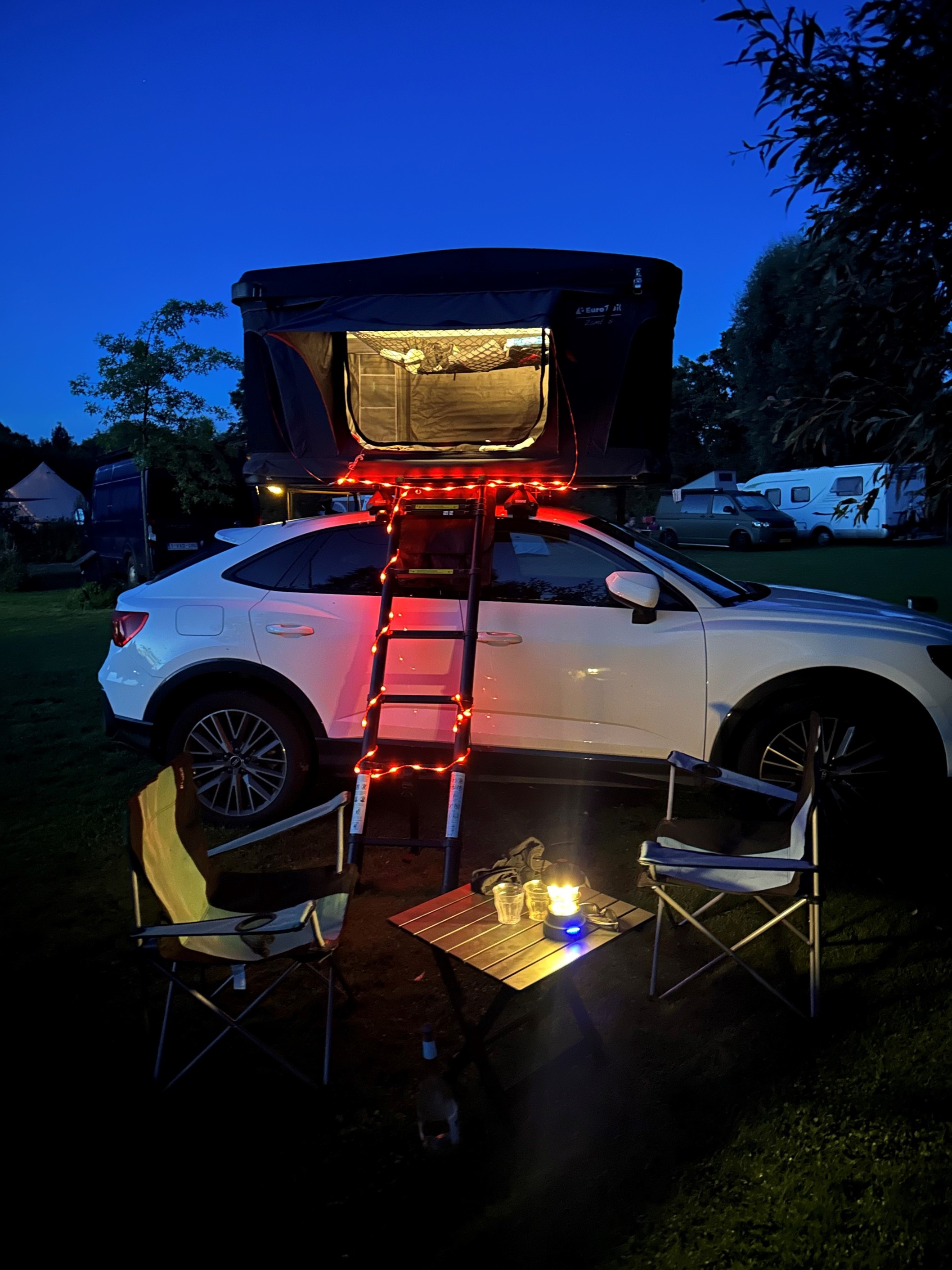 Eurotrail 5 meter draadloos verlichte scheerlijn - Yellow