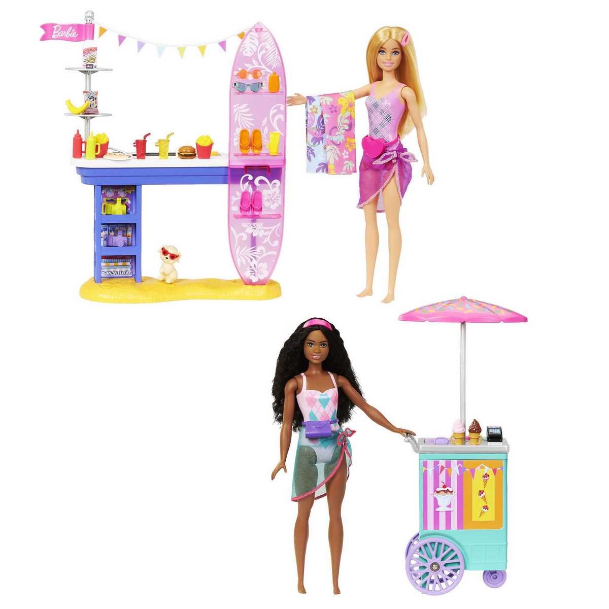 Coffret Malibu et Brooklyn à la plage